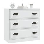 vidaXL Buffet blanc 70x35 5x67 5 cm bois d'ingénierie