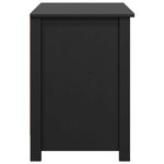 vidaXL Meuble TV Noir 103x36 5x52 cm Bois de pin massif