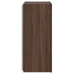 vidaXL Meuble TV mural avec lumières LED chêne marron 40 5x35x80 cm