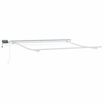 vidaXL Auvent manuel rétractable avec LED anthracite blanc 300x250 cm