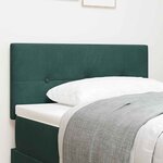 vidaXL Tête de lit Montage mural Vert foncé 100 cm Velours