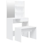 vidaXL Ensemble de coiffeuse Blanc 74 5x40x141 cm
