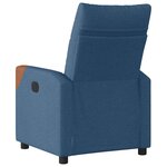 vidaXL Fauteuil inclinable Bleu Tissu