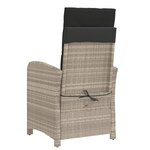 vidaXL Chaises inclinables de jardin lot de 2 avec repose-pied rotin