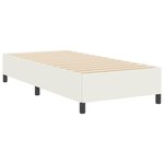 vidaXL Cadre de lit Crème 90 x 190 cm Tissu en velours côtelé