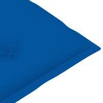 vidaXL Chaises de jardin 6 Pièces avec coussins bleu royal Bois de teck