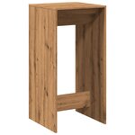 vidaXL Table de bar chêne artisanal 51x50x103 5 cm bois d'ingénierie