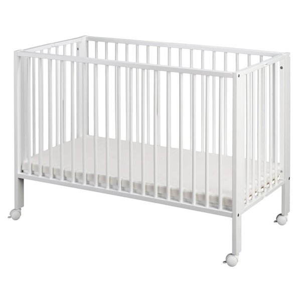 tiSsi Lit d'enfant pliable Blanc