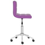 vidaXL Chaises à manger pivotantes lot de 4 violet similicuir