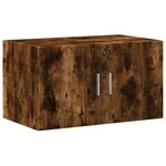 vidaXL Armoire de rangement chêne fumé 70x42 5x225cm bois d'ingénierie