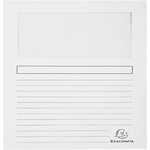 Paquet 100 chemises à fenêtre FOREVER Blanc x 4 EXACOMPTA