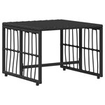 vidaXL Ensemble de meubles d'extérieur 5 pc Noir et Gris foncé