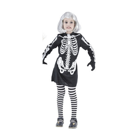 Costume Halloween squelette 7/9 ans