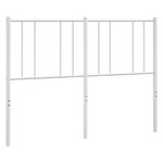vidaXL Tête de lit métal blanc 160 cm