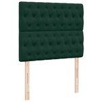 vidaXL Sommier à lattes de lit avec matelas vert foncé 120x190 cm