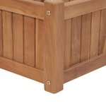 vidaXL Lit surélevé 200x30x25 cm Bois de teck solide