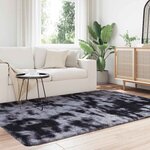 vidaXL Tapis Shaggy à poils longs NAVARRA gris foncé 130x200 cm