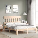 vidaXL Cadre de lit sans matelas 140x190 cm bois de pin massif