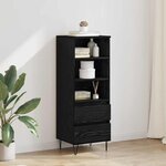 vidaXL Haut Armoire Chêne noir 40 x 36 x 110 cm Bois d'ingénierie