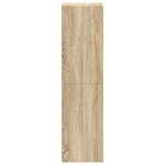 vidaXL Bibliothèque/Meuble TV chêne sonoma bois d'ingénierie