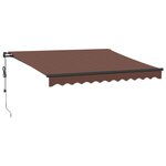 vidaXL Auvent rétractable automatique marron 300x250 cm