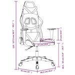 vidaXL Chaise de jeu de massage Noir et vert Similicuir