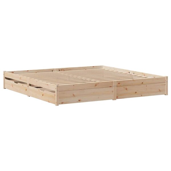 vidaXL Cadre de lit sans matelas 180x200 cm bois massif de pin