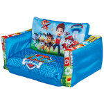 Paw patrol canapé gonflable et dépliable 2 en 1 105x68x26 cm bleu
