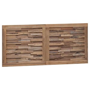 vidaXL Tête de lit Naturel Bois de teck massif