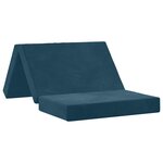 vidaXL Canapé-lit pliable 80 x 67 x 45 cm Bleu