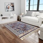 Tapis de salon CHAOUEN 300 x 400 cm - Bleu