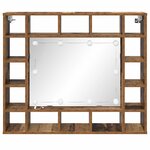 vidaXL Armoire Miroir Bois ancien 91 x 15 x 76.5 cm Bois d'ingénierie