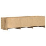 vidaXL Meuble TV chêne artisanal 140x40x36 cm bois d'ingénierie