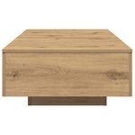 vidaXL Table basse chêne artisanal 90x60x31 cm bois d'ingénierie