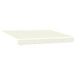 vidaXL Tissu de Remplacement pour Auvent pour Cadre 3.5x2 m Crème