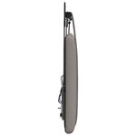 vidaXL Tête de lit suspendue Avec lumière LED Taupe Tissu