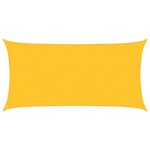 vidaXL Voile d'ombrage 160 g/m² Jaune 2 5x4 5 m PEHD