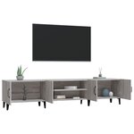 vidaXL Meuble TV sonoma gris 180x31 5x40 cm bois d'ingénierie