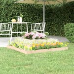 Vidaxl jardinière 110x110x27 cm bois massif de pin