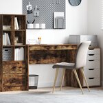 vidaXL Bureau d'écriture Chêne fumé Bois d'ingénierie 100 x 40 x 76 cm