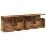 vidaXL Armoire murale 100x20x30 cm vieux bois bois d'ingénierie