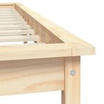 vidaXL Cadre de lit sans matelas bois de pin massif