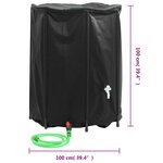 vidaXL Réservoir d'eau avec robinet pliable 750 L PVC