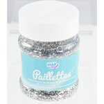 Kiddi Craft Pot de paillettes larges 150gr - Argent