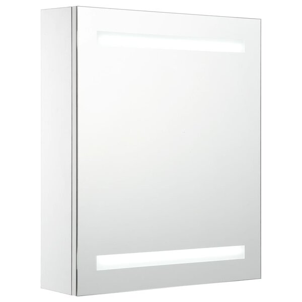 vidaXL Armoire de salle de bain à miroir LED 50x13 5x60 cm