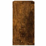 vidaXL Étagères murales sous forme de cube 6 Pièces chêne fumé 30x15x30cm