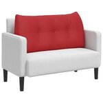 vidaXL Coussin de Dos Rouge 100 x 24 x 50 cm tissu