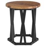 vidaXL Table d'appoint empilable 3 Pièces Bois Ancien