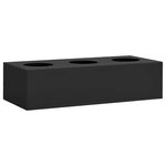 vidaXL Armoire de bureau et jardinière Anthracite 90x40x128 cm Acier