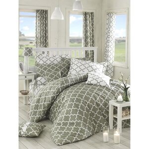 Parure de lit - housse de couette 220 x 240 + 2 taies d'oreiller 60 x 60 coton renforcé - Gris